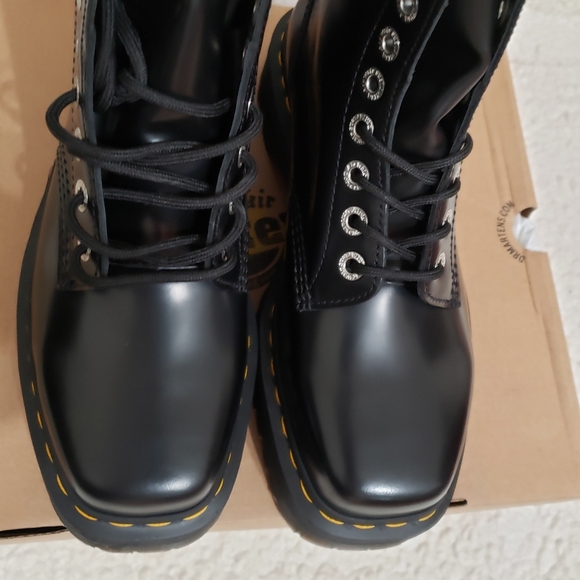 Dr. Martens 1490 Quad Leather Square-Toe Boots - Picture 5 of 14